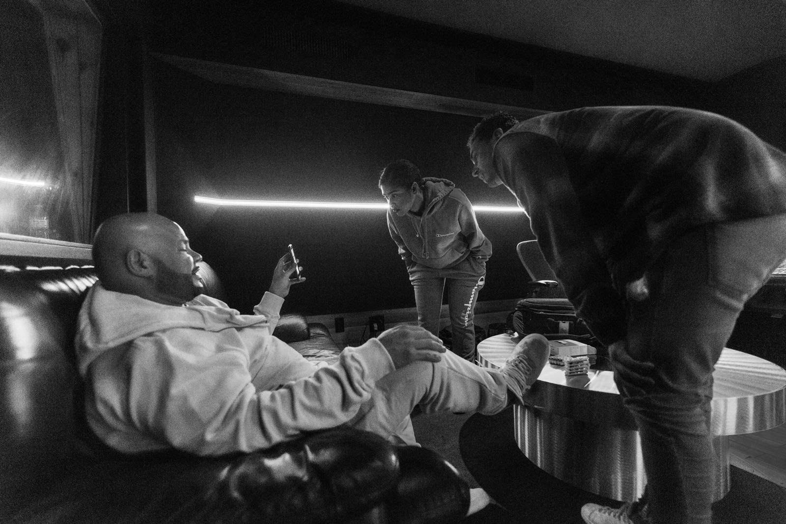 Studio session with Fat Joe
